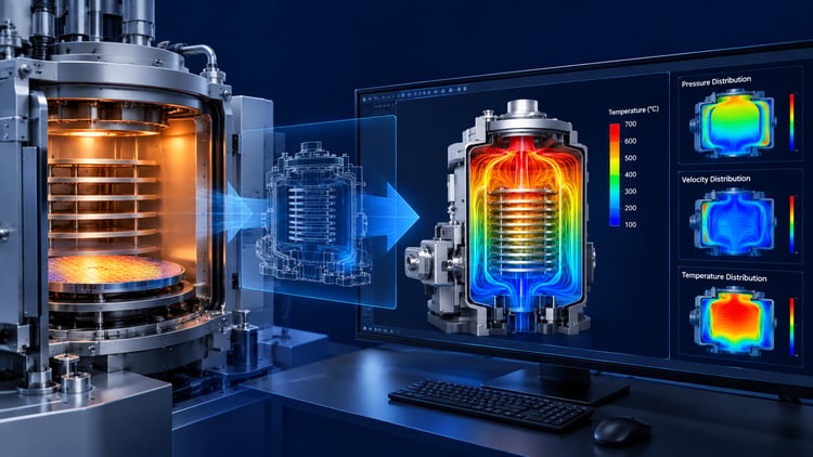 Simulating Wafer Chamber Thermal-Flow by CFD solution