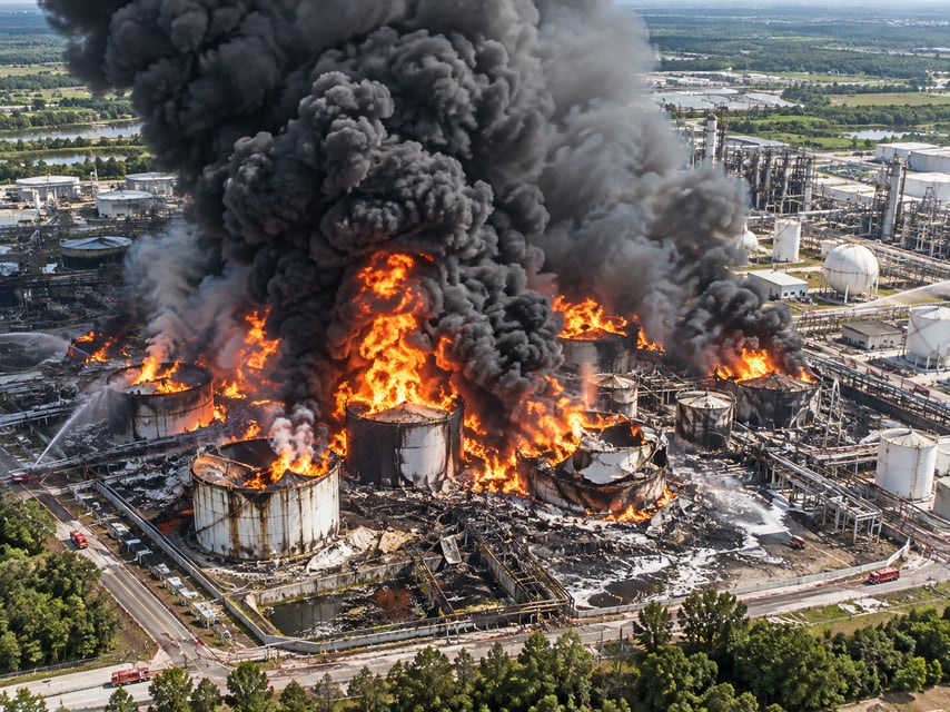 Storage tank accident