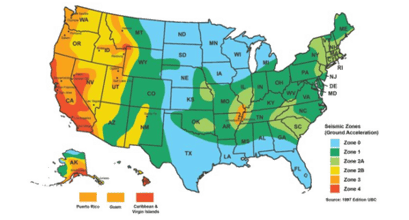 Seismic hazard map
