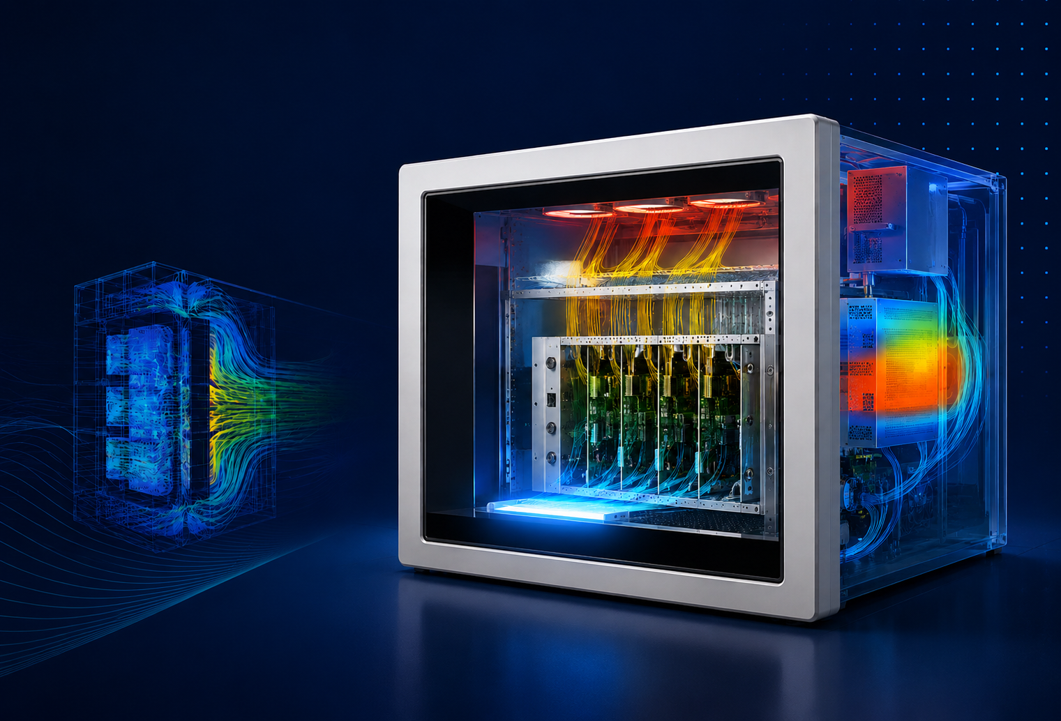 Thermal Fluid Dynamics Analysis of Wafer Burn-In Test System