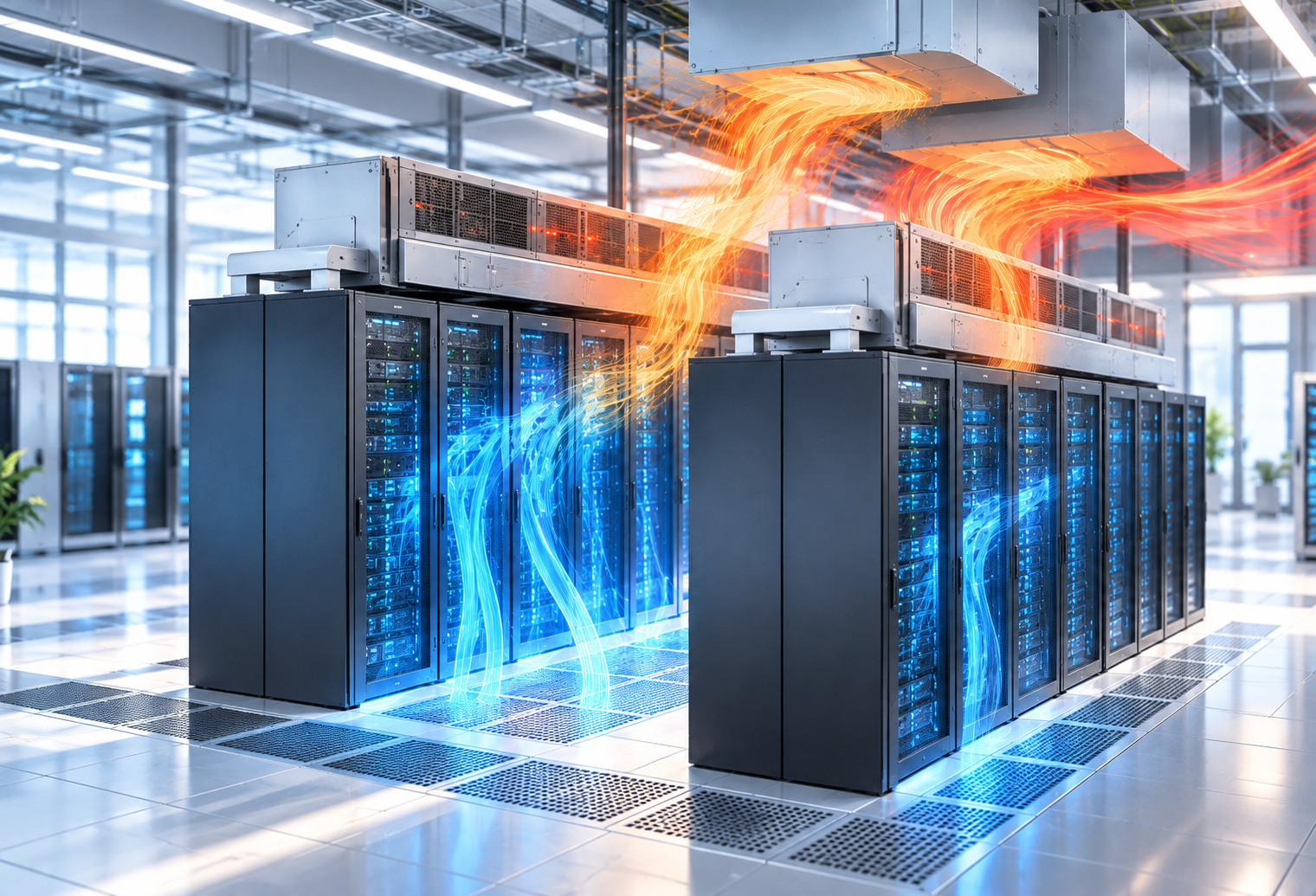 Data Center Cooling Analysis Using CFD Simulation