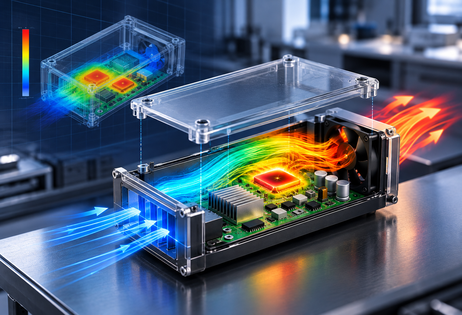 Electronics Thermal Analysis Using CFD and PCB Models