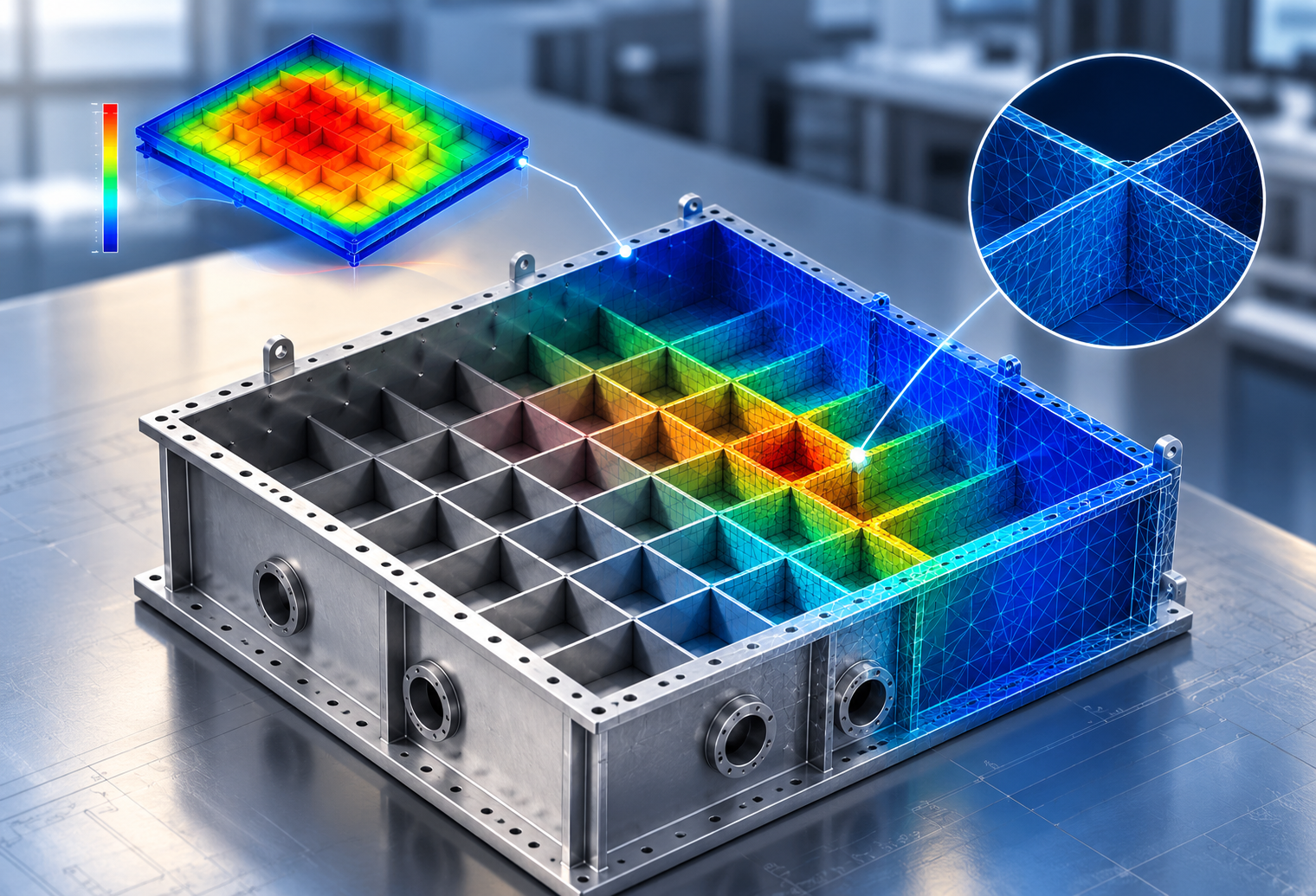 Combined 2D/3D FEA for Thermal-Structural Analysis