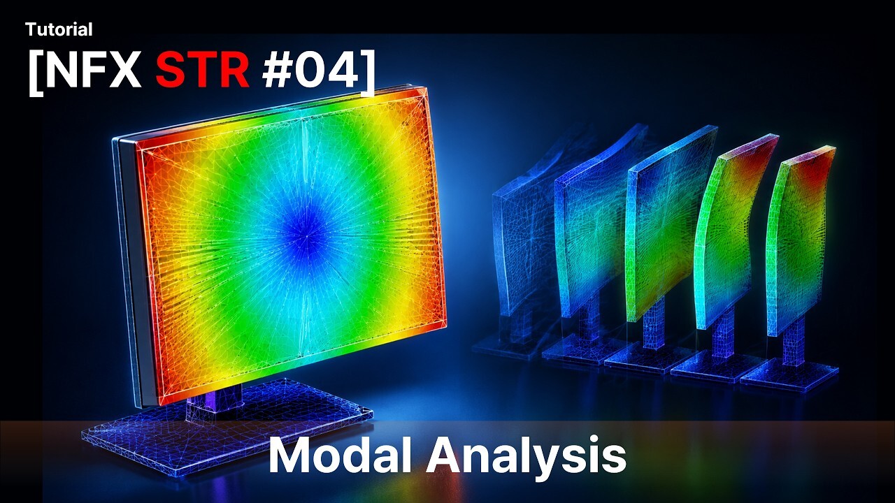 MIDAS NFX STR modal analysis tutorial