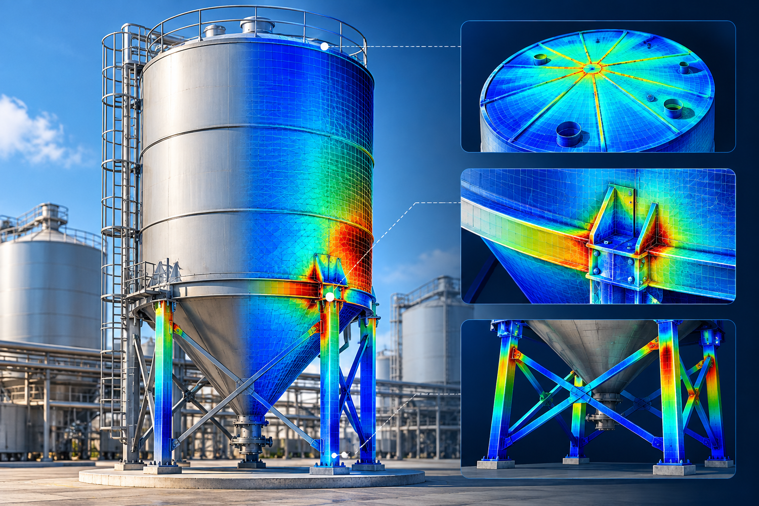 Review of Thickness Optimization Design for Silo Granular Material Loading