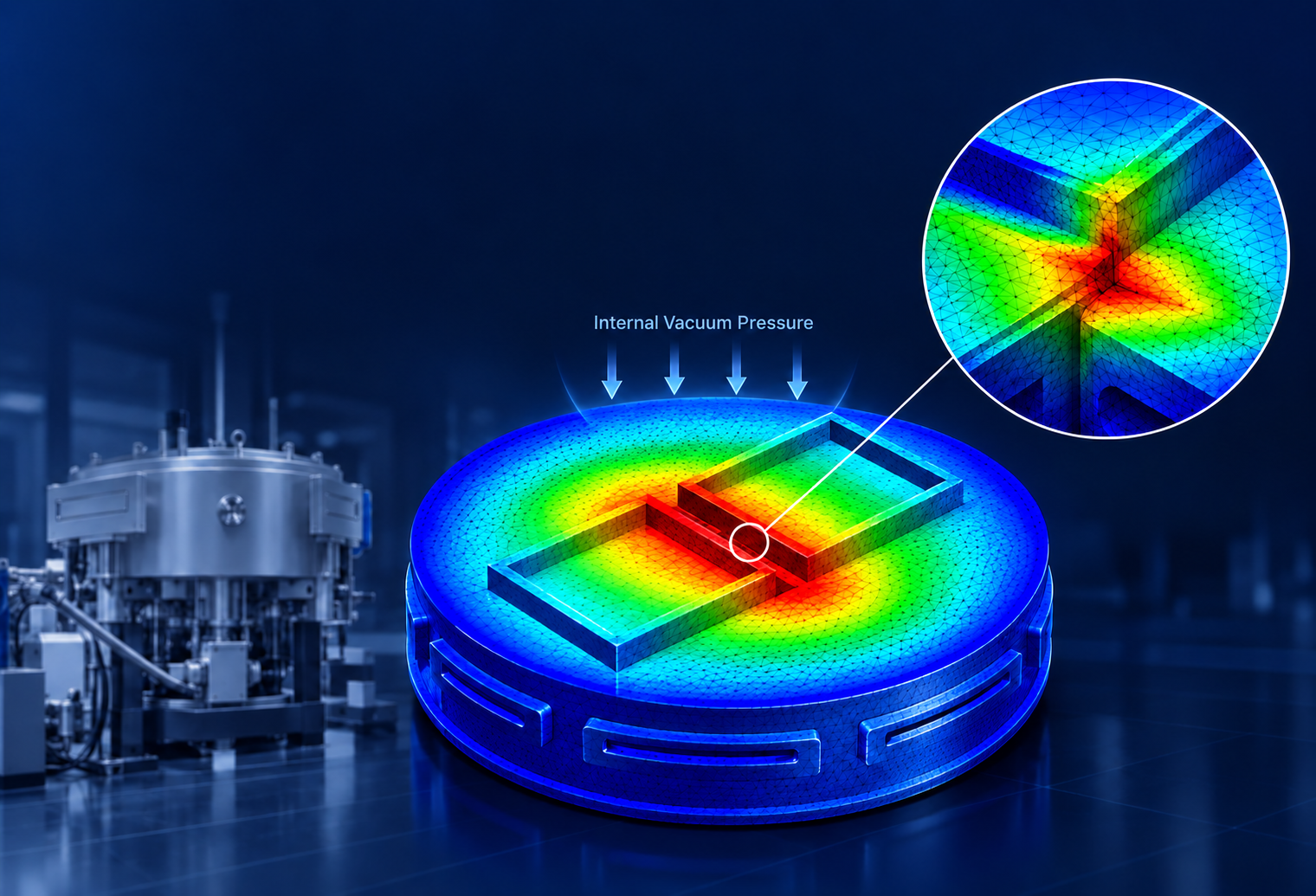 Vacuum pressure analysis of a semiconductor transfer chamber.
